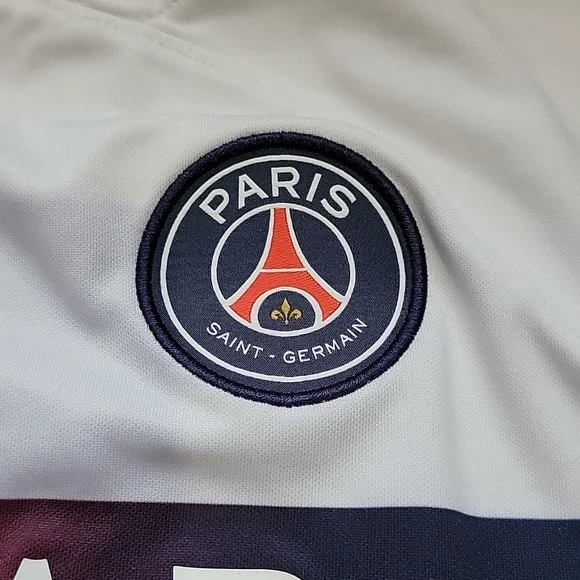 Nike PSG Paris Saint-Germain White Soccer Jersey Size Medium - Picture 3 of 10